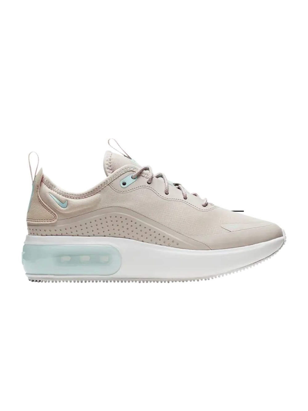 Nike Tan and Green Sneakers with Suede Overlays